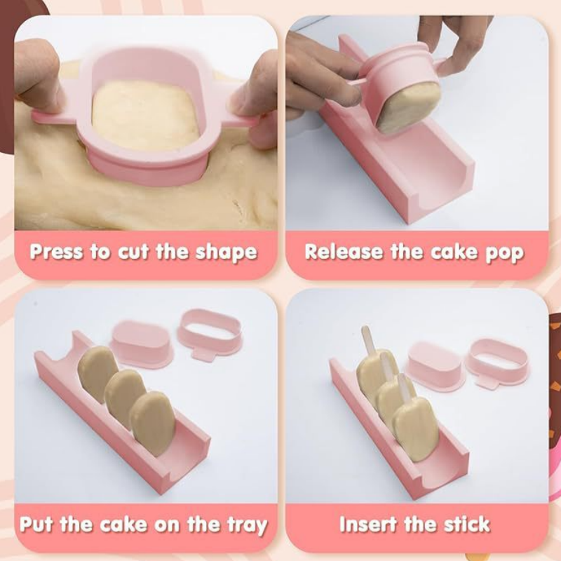 Cake Pop Mold Set with Tray No - Baking Kitchen Set 评论和价格