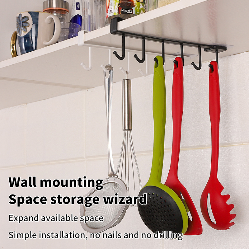 6 Hooks Storage Shelf Plastic  - Kitchen Uncle 评论和价格