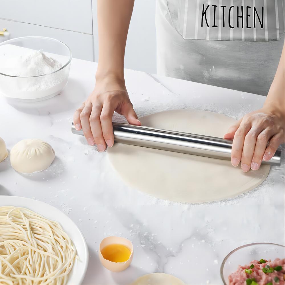 Stainless Steel Rolling Pin Ba - Kitchen Roller Baking 评论和价格