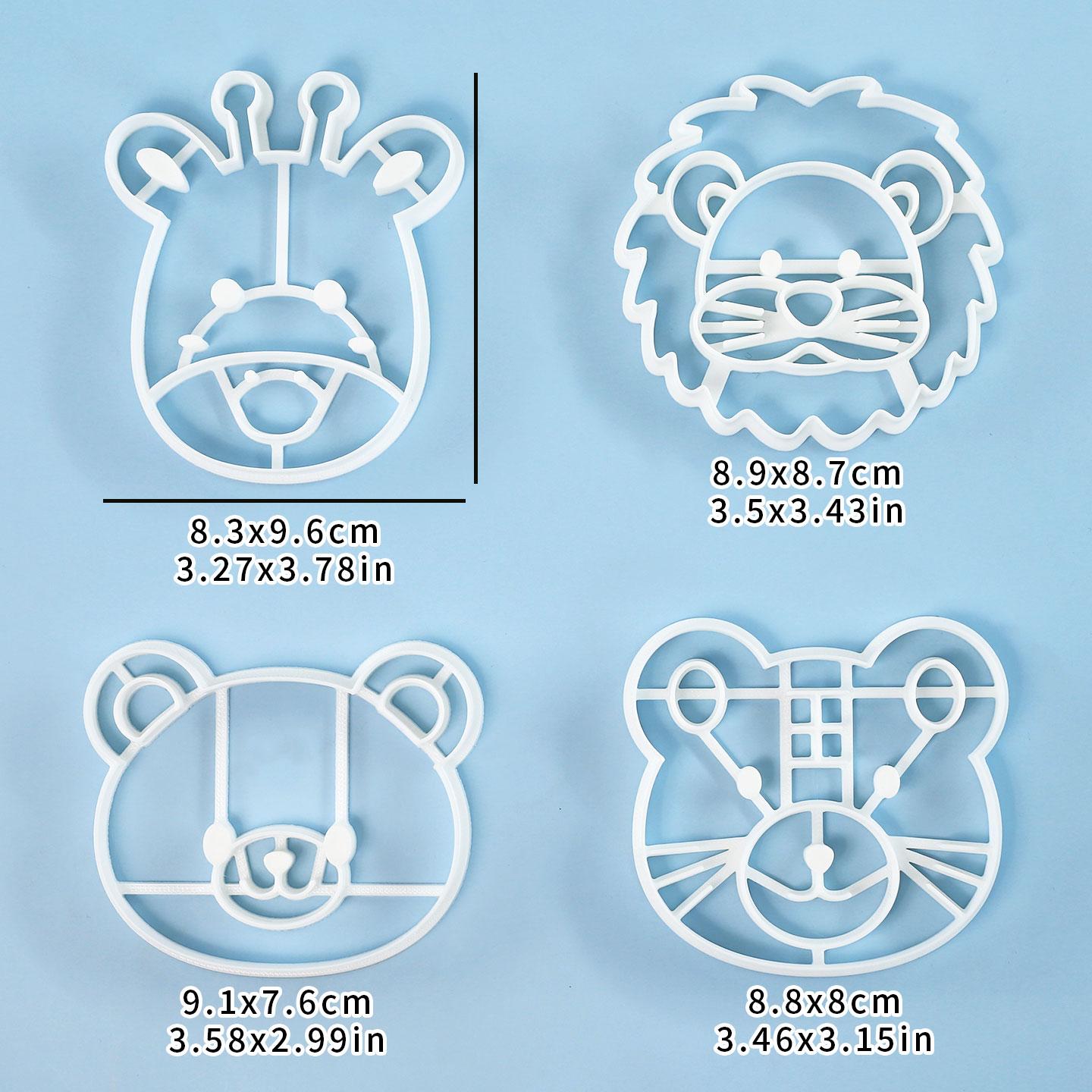 4 Pcs Animal Cookie Cutters Se - Baking Kitchen Set 评论和价格