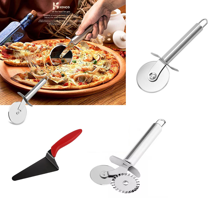 Stainless Steel Pizza Cutter W - Baking Kitchen Set 评论和价格